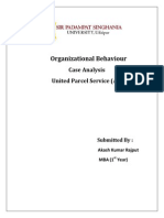 Case Analysis of United Parcel Service (A)