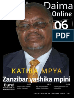 Zanzibar Daima Online. Toleo Namba 6