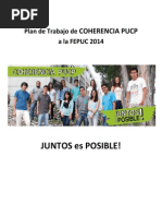 Plan de Trabajo de Coherencia PUCP a La FEPUC 2014