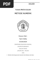 Download Metode Numerik - Diferensial Newton Terbagi by Fajrin Siddiq SN18189093 doc pdf