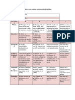 Rubrica para Evaluar Construccin de Afiches