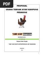 KERTAS KERJA CADANGAN PROJEK TERNAKAN AYAM KAMPUNG KACUK SECARA 