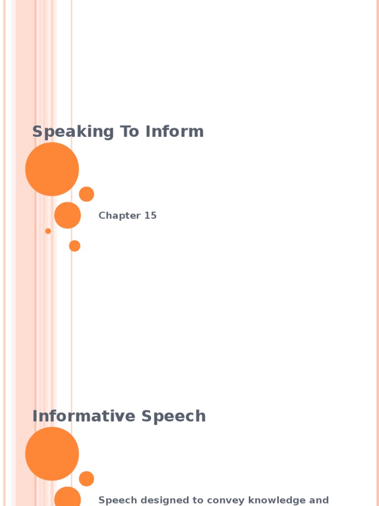 Guidelines for Informative Speaking | PDF | Cognition | Cognitive Science