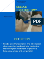 Needle Cricothyroidotomy 2 - Hatem Alsrour 