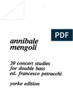 Mengoli - 20 Studi Da Concerto Per Contrabbasso
