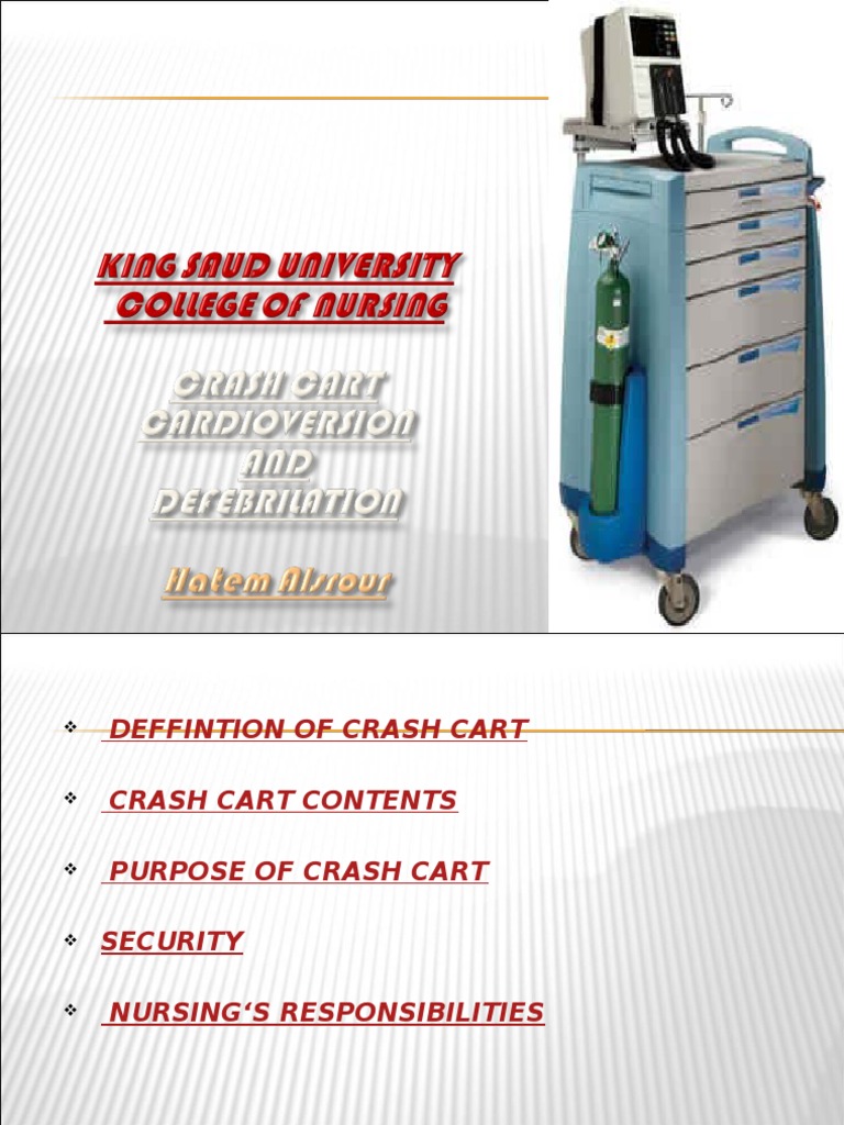 Crash Cart Setup and Nursing Roles | PDF | Cardiopulmonary ...