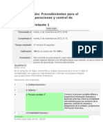 Autoevaluación Procedimientos para el registro de operaciones y control de 2