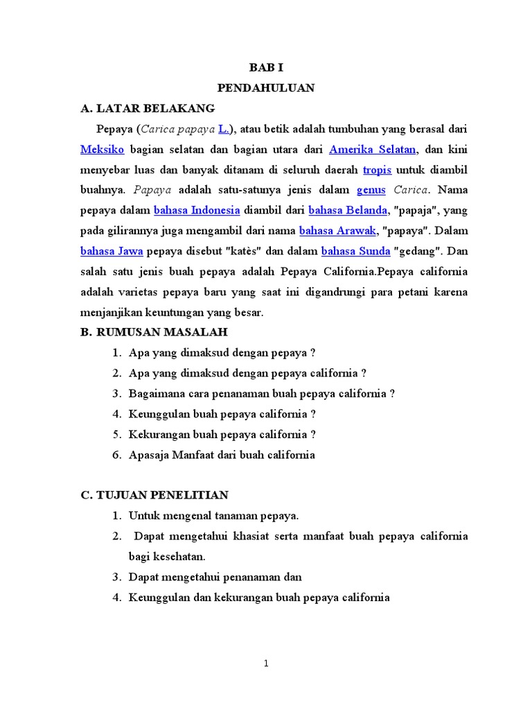 Contoh Makalah Prakarya