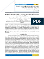 Fault Tree-Based Reliability Assessment of A 132-kV Transmission Line Protection Scheme