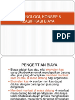 Materi Akuntansi Manajemen - Terminologi, Konsep & Klasifikasi Biaya PDF