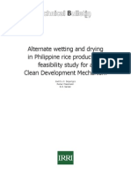 Alternate Wetting and Drying in Philippine Rice Production: Feasibility Study For A Clean Development Mechanism (TB17)