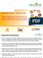 Abbworld - Step Wise Procedure To Update Customer List