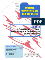 KAB3043-Pengajaran Literasi Awal Membaca Dan Menulis Bahasa Melayu PDF
