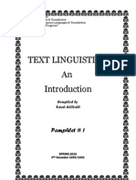 Textlinguistics Booklet