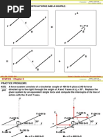 Resolution of A Force Into A Force and A Couple: F D A : HAU - CEA SY 2013 - 2014