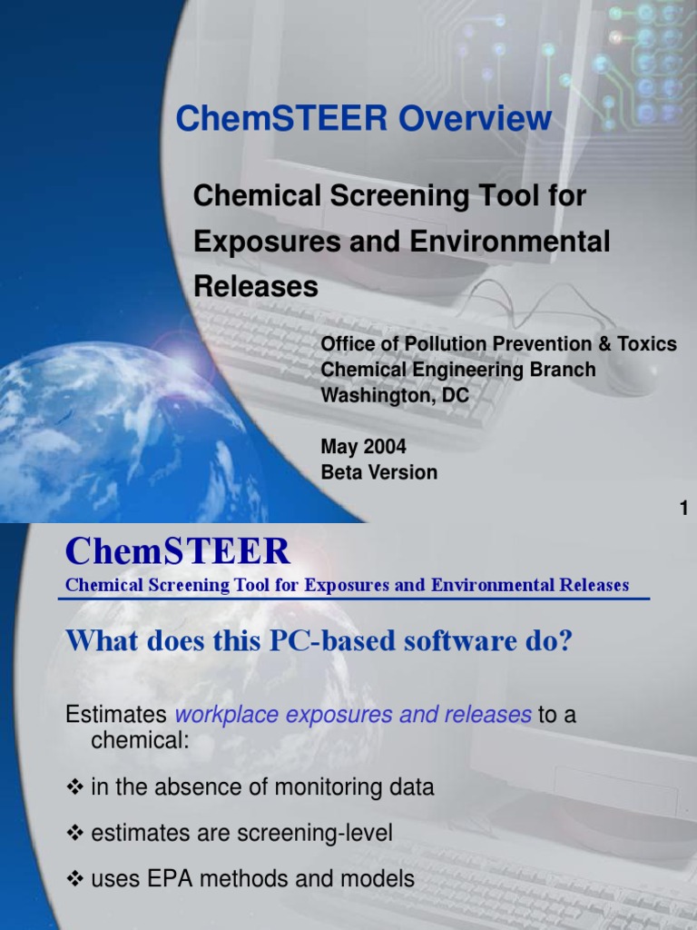 Chemsteer Overview: Chemical Screening Tool For Exposures and ...