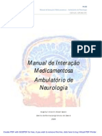 Manual de Interação medicamentosa na Neurologia