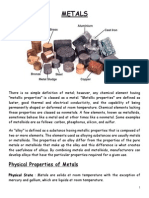 Metals: Physical Properties of Metals