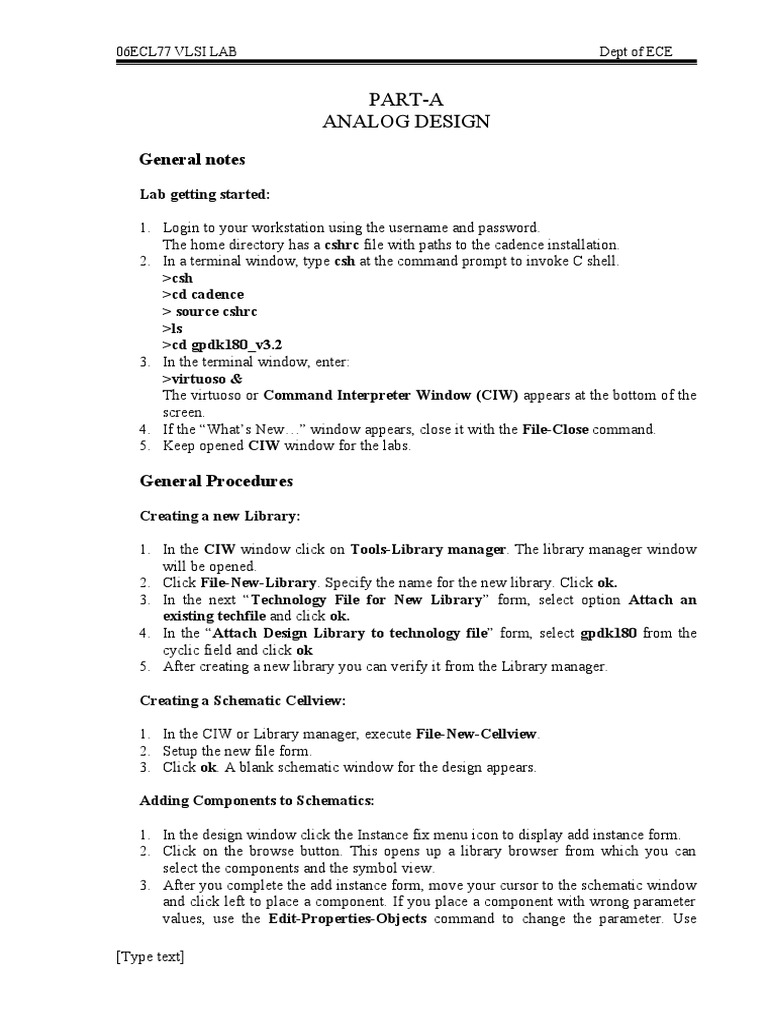 Amit Kumar K - VLSI - Manual | PDF | Mosfet | Operational Amplifier