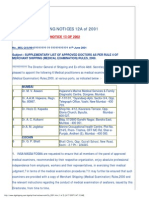 Merchant Shipping Notices 12A of 2001: Superseded Vide M.S.Notice 13 of 2002