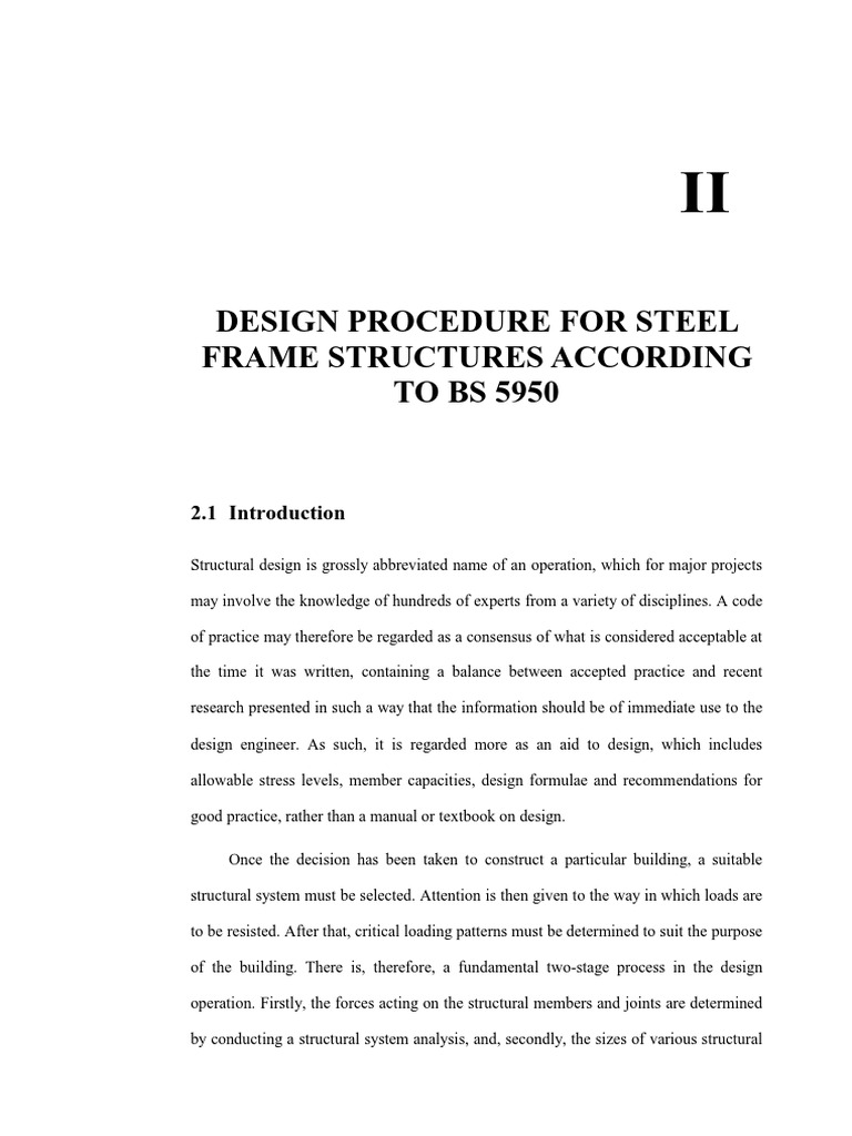 Steel Frame Design Guide: BS 5950 | PDF | Buckling | Strength Of Materials