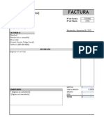 Factura en Excel HV 3