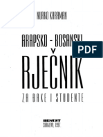 Arapsko-Bosanski Rjecnik Za Djake I Studente PDF