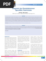 Download 08_208Diagnosis Dan Penatalaksanaan Spondilitis Tuberkulosis by Andrian Pramana SN181998657 doc pdf