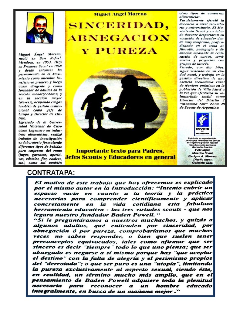 Virtudes Scouts: Sinceridad, Abnegación y Pureza | PDF | Exploración |  Verdad, image size:768x1024