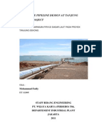 Submarine Pipeline Design at Tanjung Sekong Project