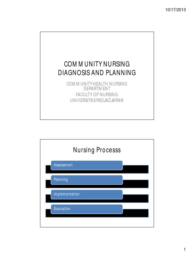 Community Health Diagnosis Process Guide | PDF | Medical Diagnosis ...
