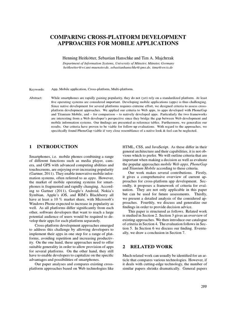 Cross-Platform Mobile Dev Guide | PDF | Cross Platform | Mobile App