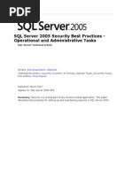 SQL Server 2005 Security Best Practices - Operational and Administrative Tasks