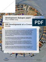 UN Development at A Crossroads - Development Dialogue Paper by Bruce Jenks