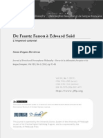 De Frantz Fanon À Edward Said PDF