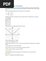 Absolute Value Functions