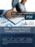 MBA - Administração, Finanças e Negócios - Grupo Educa+ EAD 