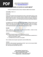 El Cuidado Y Servicio en Nuestra Iglesia PDF