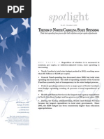 Spotlight 447 Trends in North Carolina State Spending: Total State Spending Has Grown After Both Inflation and Per Capita Adjustments