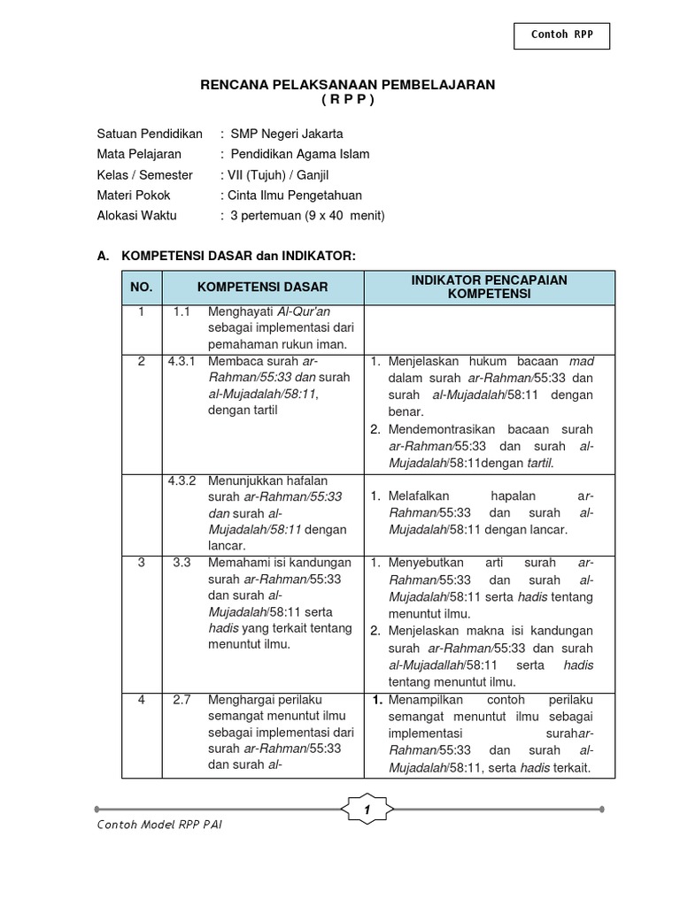 Rpp Bab 1