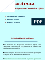 Algoritmo Greedy para el Problema de Asignación Cuadrática (QAP