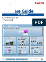 Software Guide: - Zoombrowser Ex - Photostitch