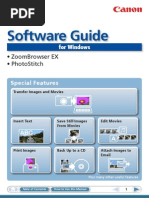 Software Guide: - Zoombrowser Ex - Photostitch