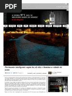 Pavimento Inteligente Capta Luz de Dia e Ilumina a Cidade de Noite