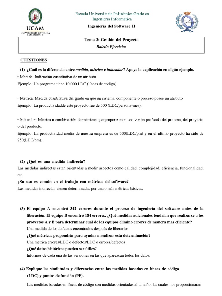 Tema 2 Boletin | PDF | Software | Calidad (comercial)