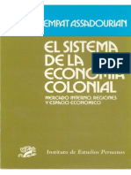 Carlos Sempat Assadourian El Sistema de La Economia Colonial 1982