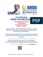 Hope For Recovery: Free Workshop!