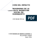 Evaluación del impacto de la CEAG en el Bienestar Social de Guanajuato