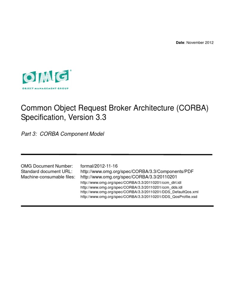 Common Object Request Broker Architecture, V3.1 | PDF