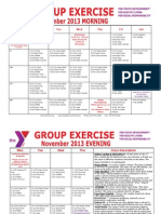 NOVEMBER 2013 Group Exercise Calendar